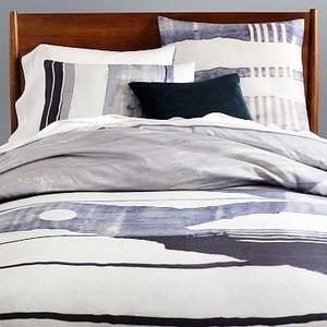 Desert Canyon Tencel Duvet Cover, King, Nightshade