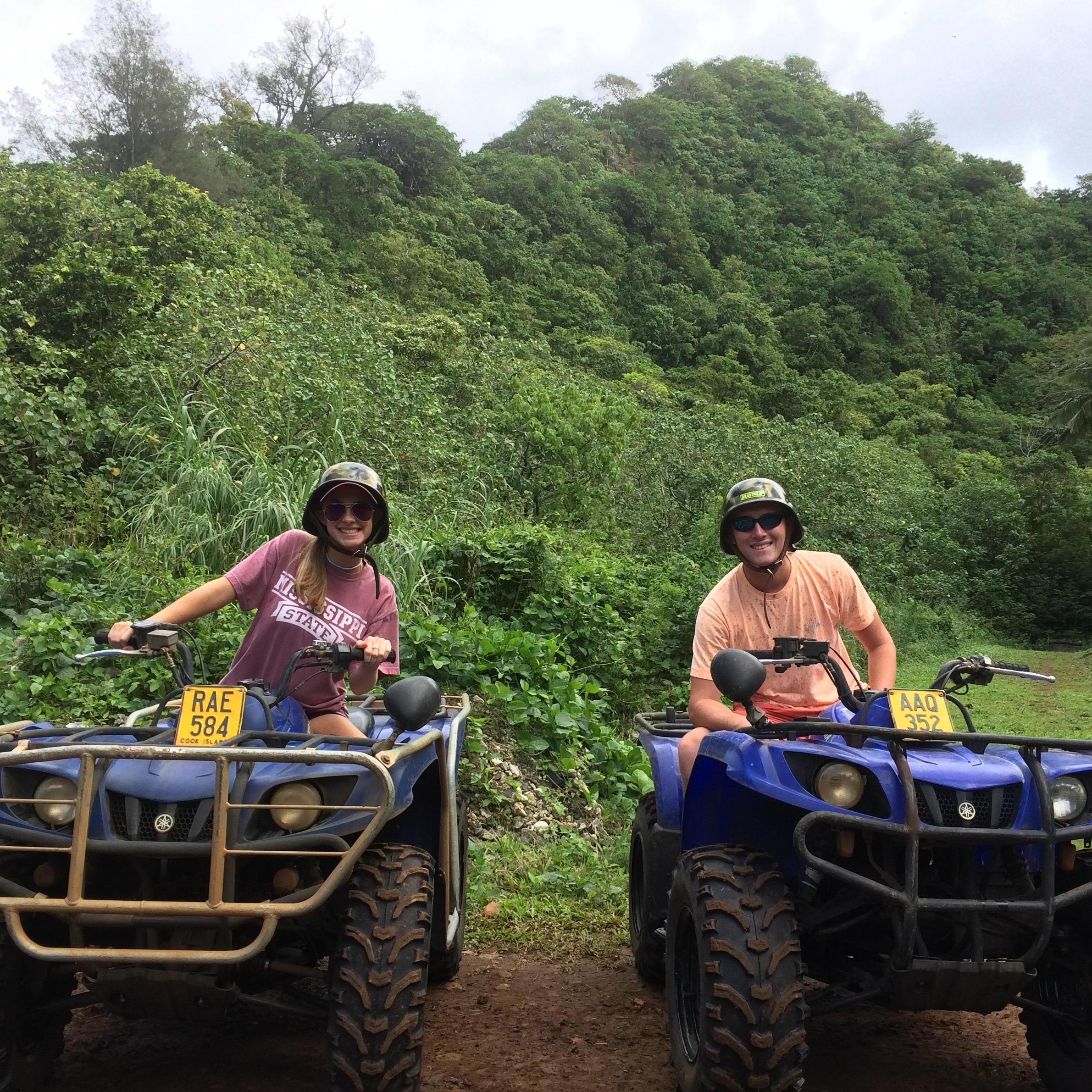 Adventuring through the rainforest in Rarotonga!