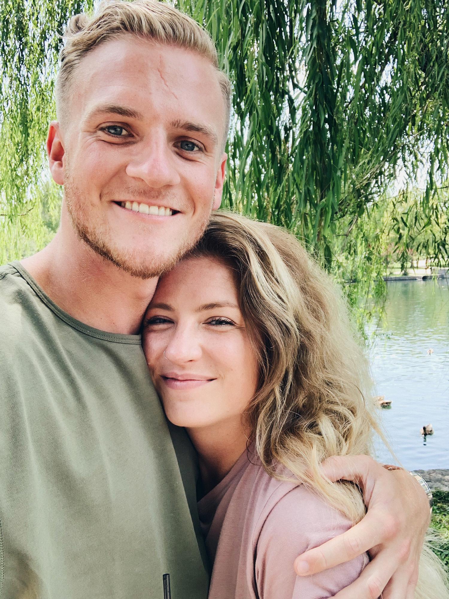 Moments after Micah asked Mandie to be his girlfriend at Centennial Park in Nashville.