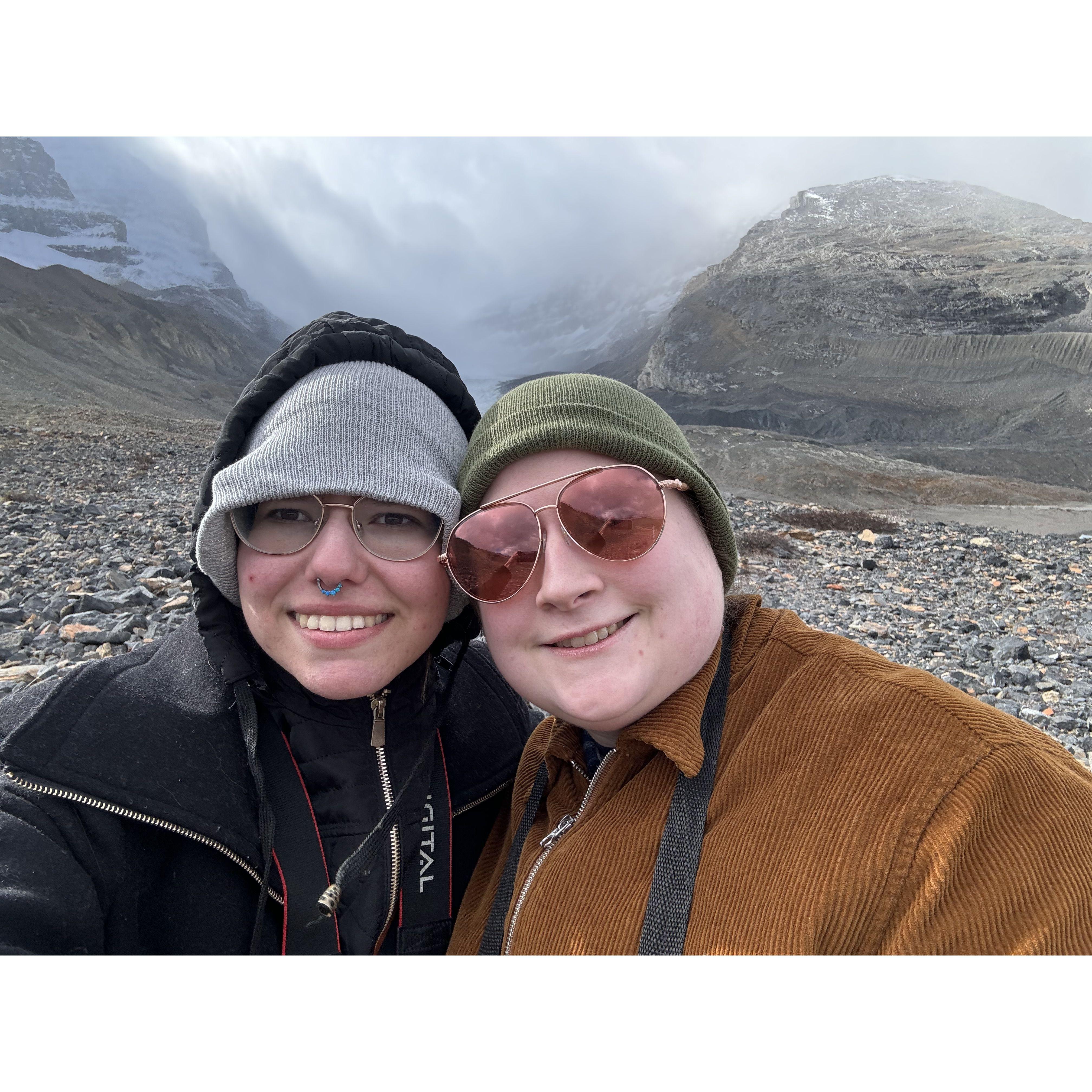 We almost climbed to the bottom of a glacier together...almost.