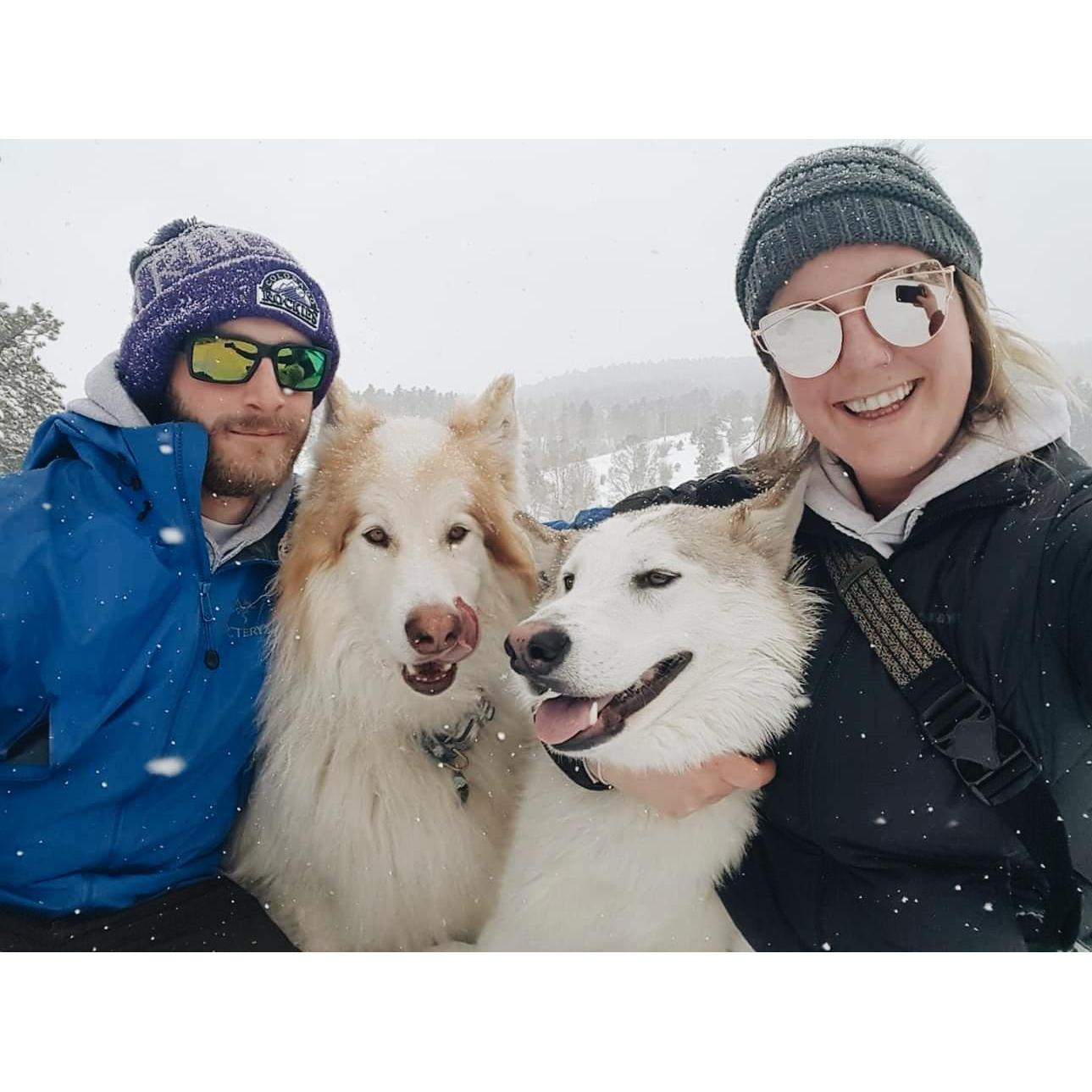 Winter hiking with the whole family