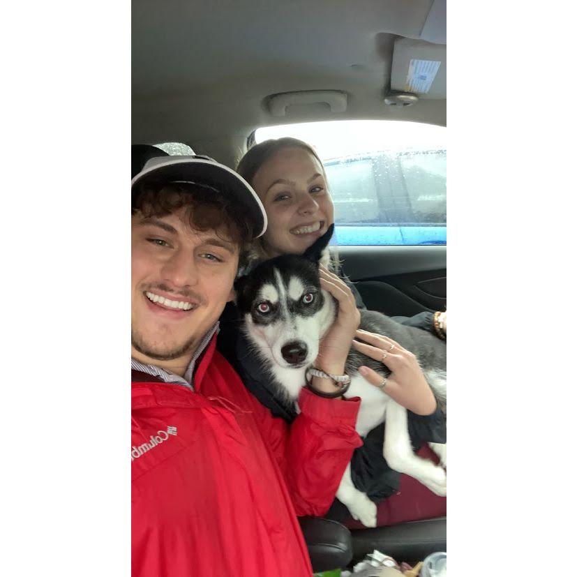 Right after we adopted our sweet girl, Athena