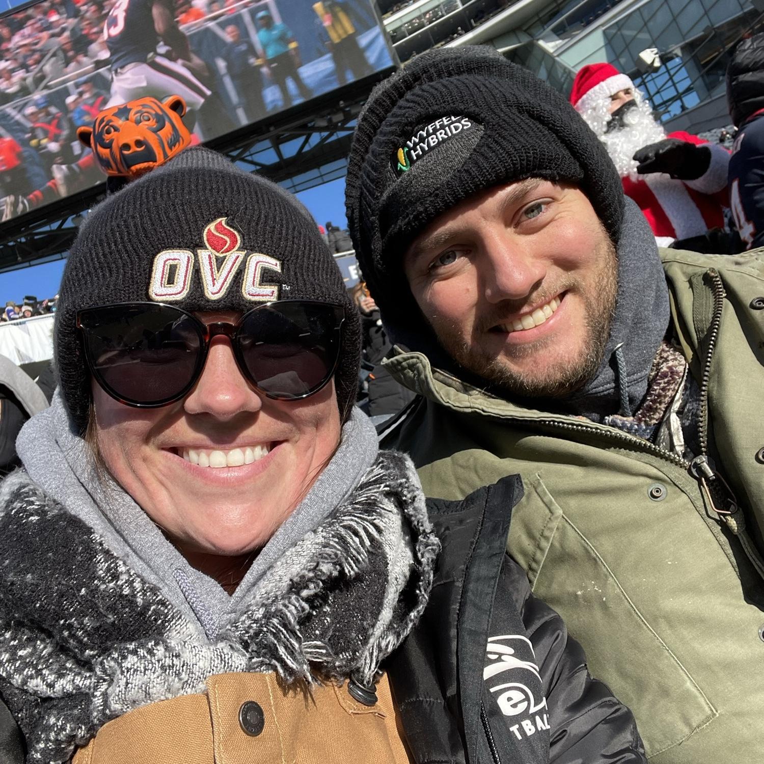 The Bears game. We were on TV!