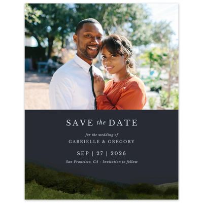 Ebony, Black Wedding Digital Save the Date - Zaldia Photo