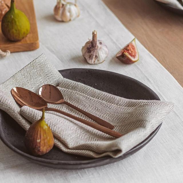 Modern white linen napkins for wedding, holiday, Christmas dining table. Natural linen cloth napkin set of 2, 4, 6 & more. Various color