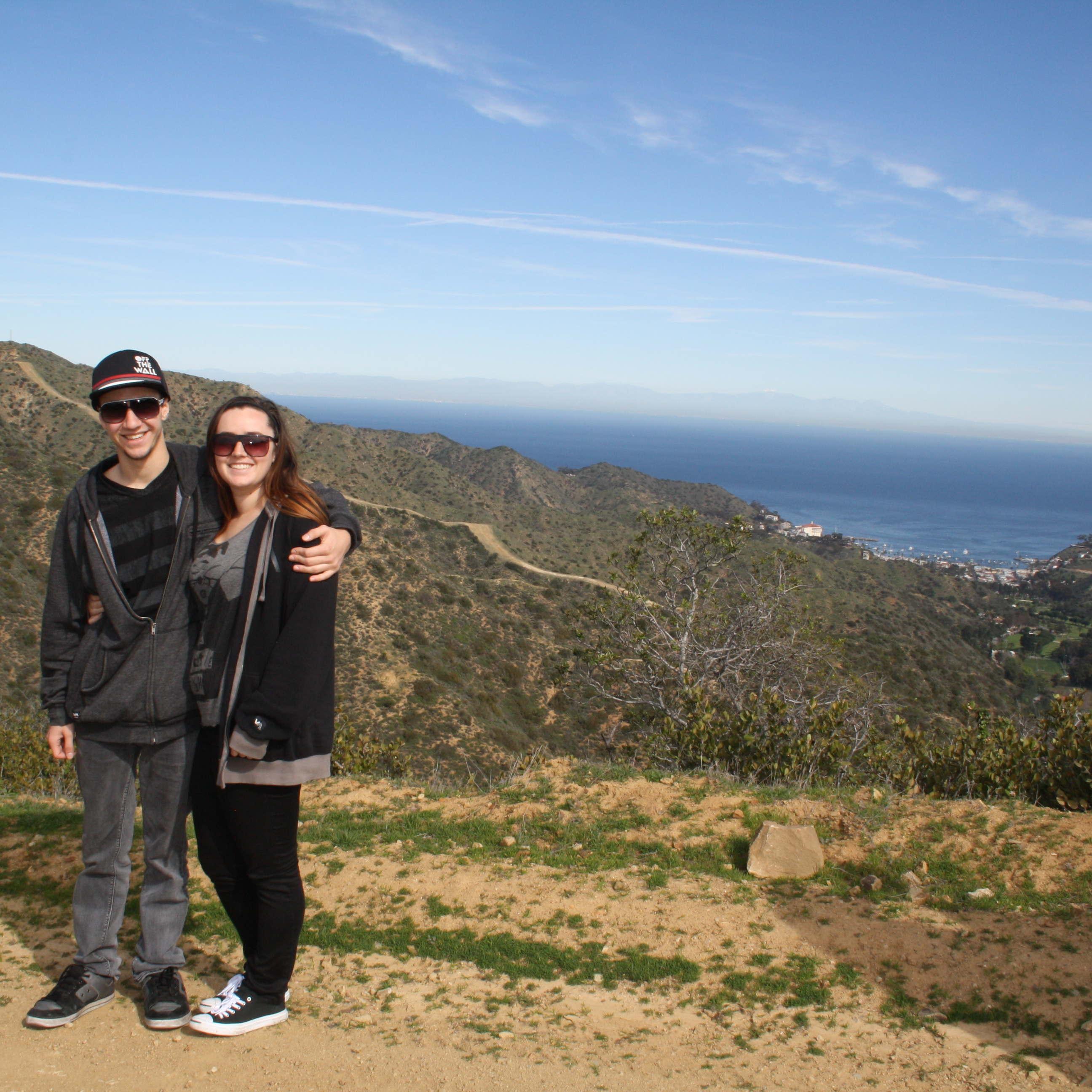 Celebrating our one year anniversary in Catalina - 7.24.13