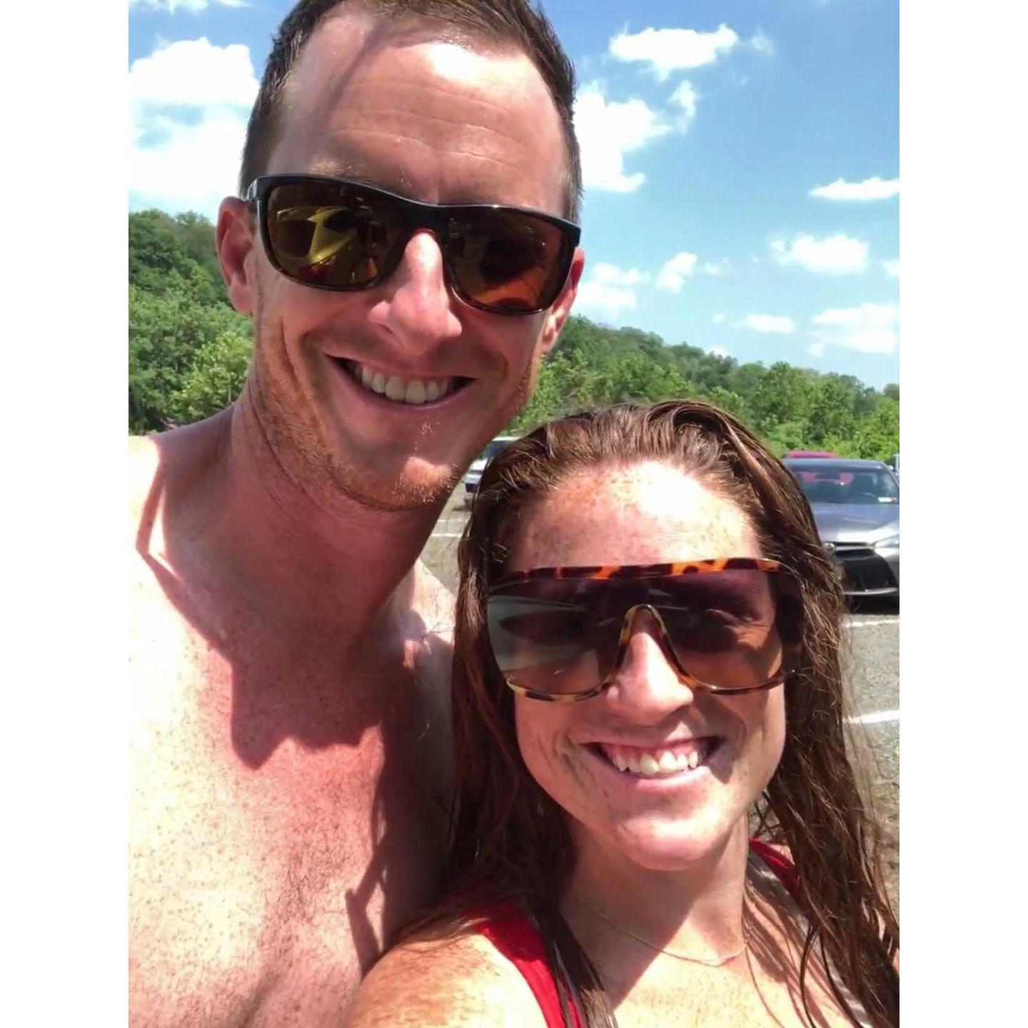A week before the proposal- Friday half days at Drexel turned into Friday activity day- here we just got done tubing down the Delaware!