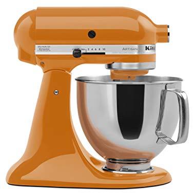 KitchenAid KSM150PSTG Artisan Series 5-Qt. Stand Mixer with Pouring Shield - Tangerine