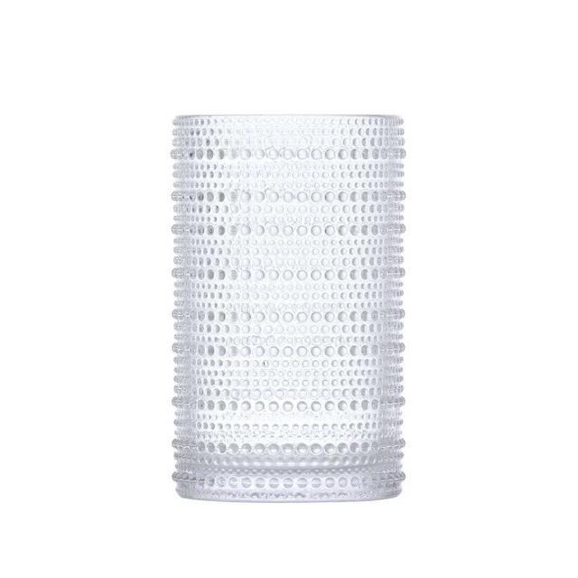 Jupiter Beaded High Ball Glass, Set of 6 - Clear