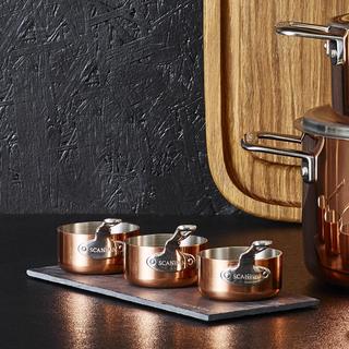 Maitre D' Copper 3-Piece Sauce Set & Serving Board