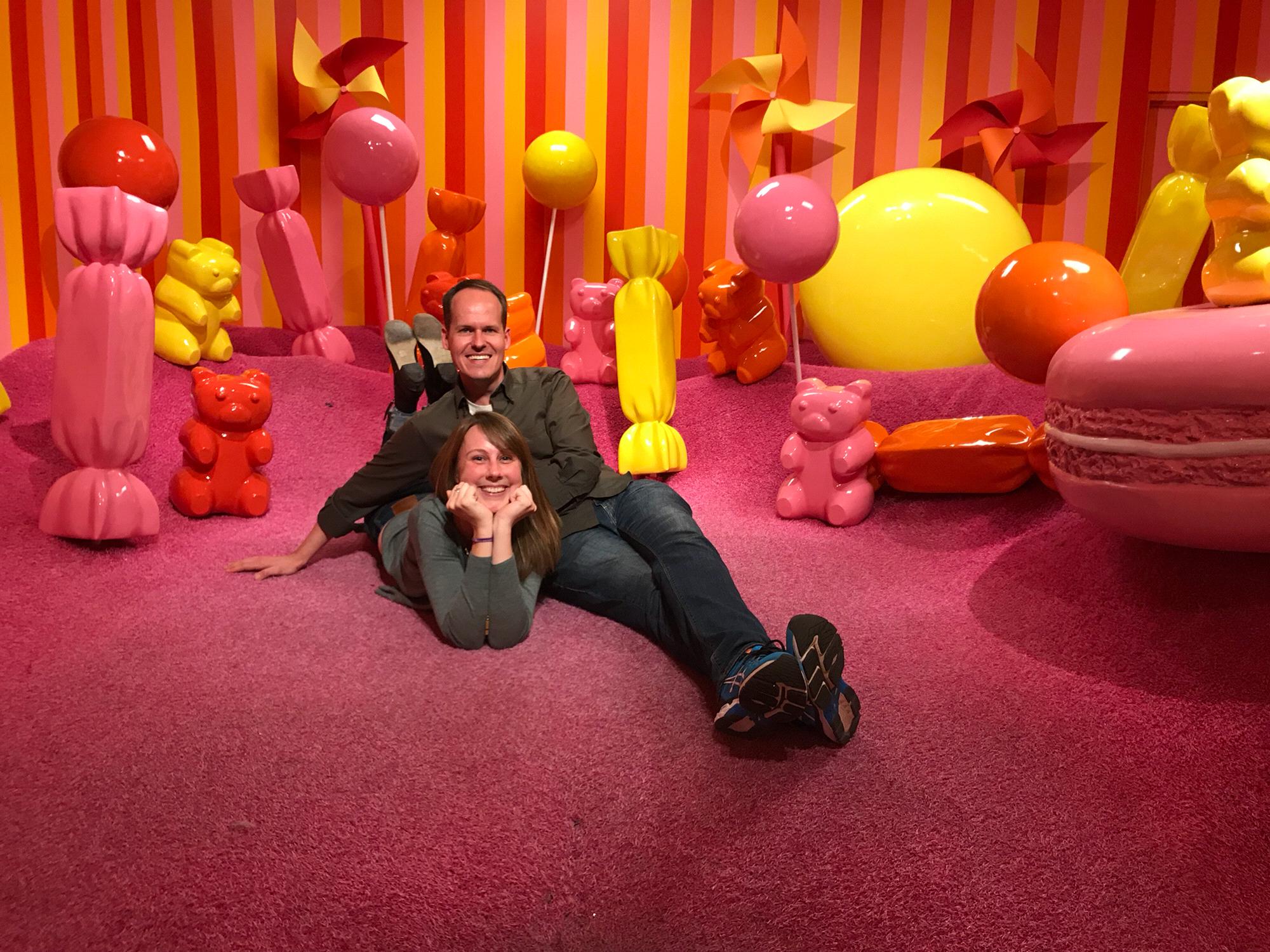 Nothing wrong with getting cheesy in a room full of people doing the same thing.