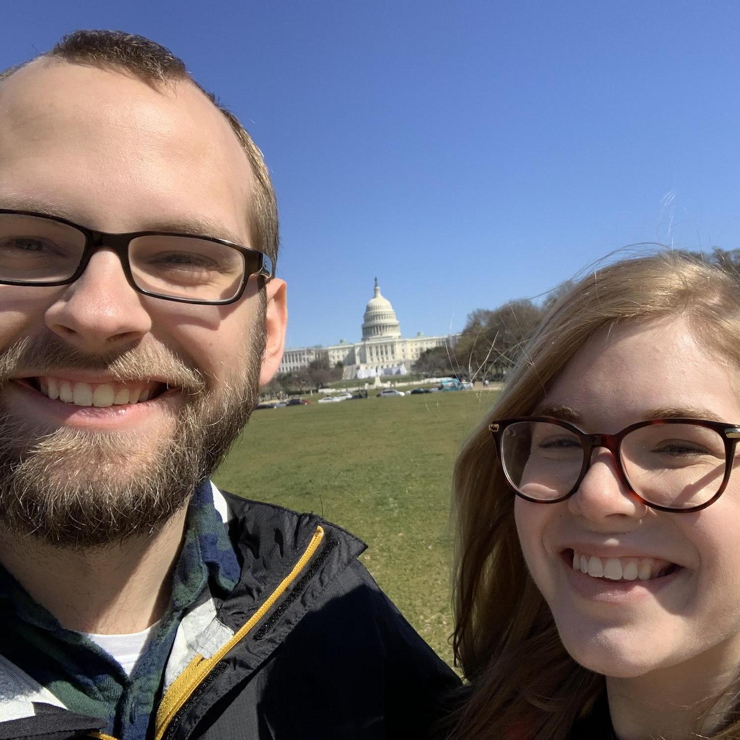 A trip to the capitol just before the world shut down in 2020. We visited the Capitol Building (in the background) just days before it was closed to the public.