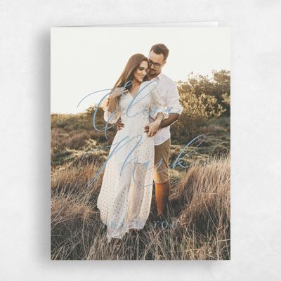 Dusty Blue Wedding Thank You - Marlow Photo