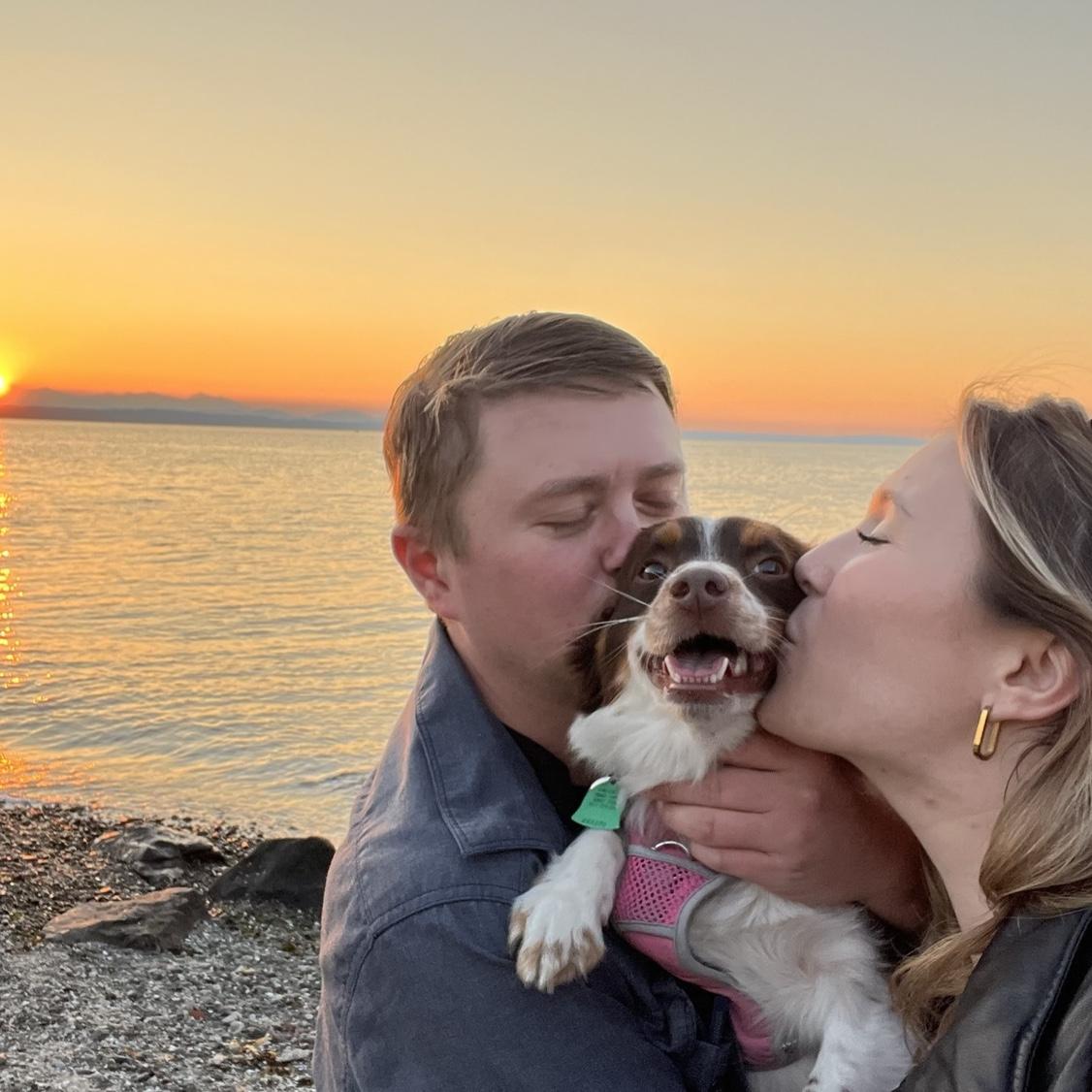 Daily walks at our local Seattle beach with Pemi! 2024