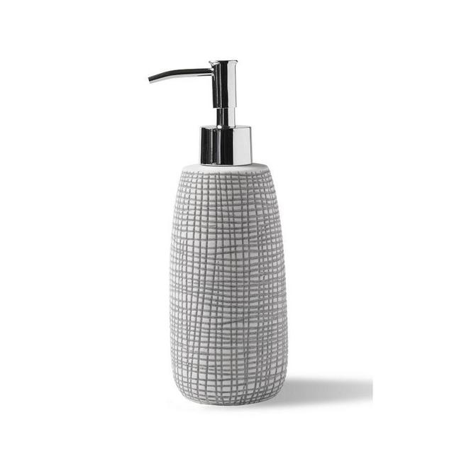 Pasha Porcelain Lotion Dispenser, Gray