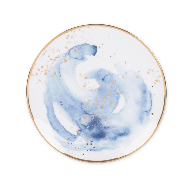 Olivia & Oliver™ Harper Splatter Gold Salad Plate in Blue