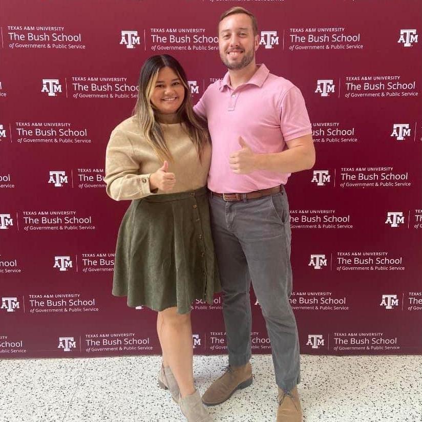 September 2022, College Station, Texas. First day of our second year of grad school.