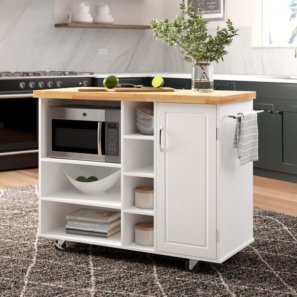 Drolet Kitchen Cart Solid Wood (White)