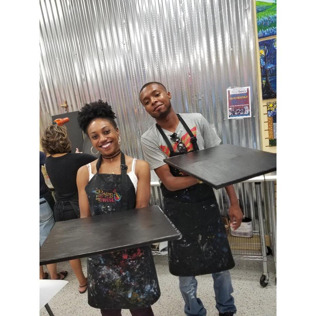 Painting with a twist! 🎨