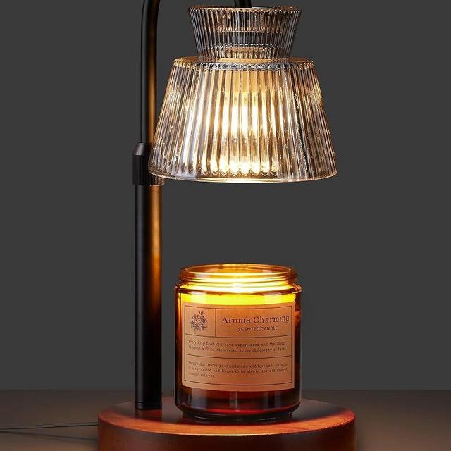 LISUNAR Candle Warmer Lamp with Timer &Dimmable Wax Melt Warmer for Scented Jar Candles, 2 Bulbs,Birthday Gifts for Women House Warming Gifts, Home Decor