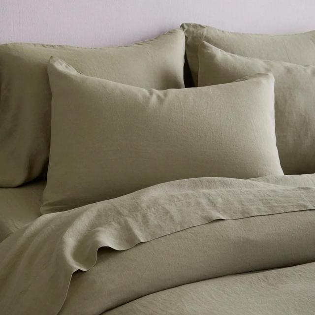 Linen Sham Set | Aloe