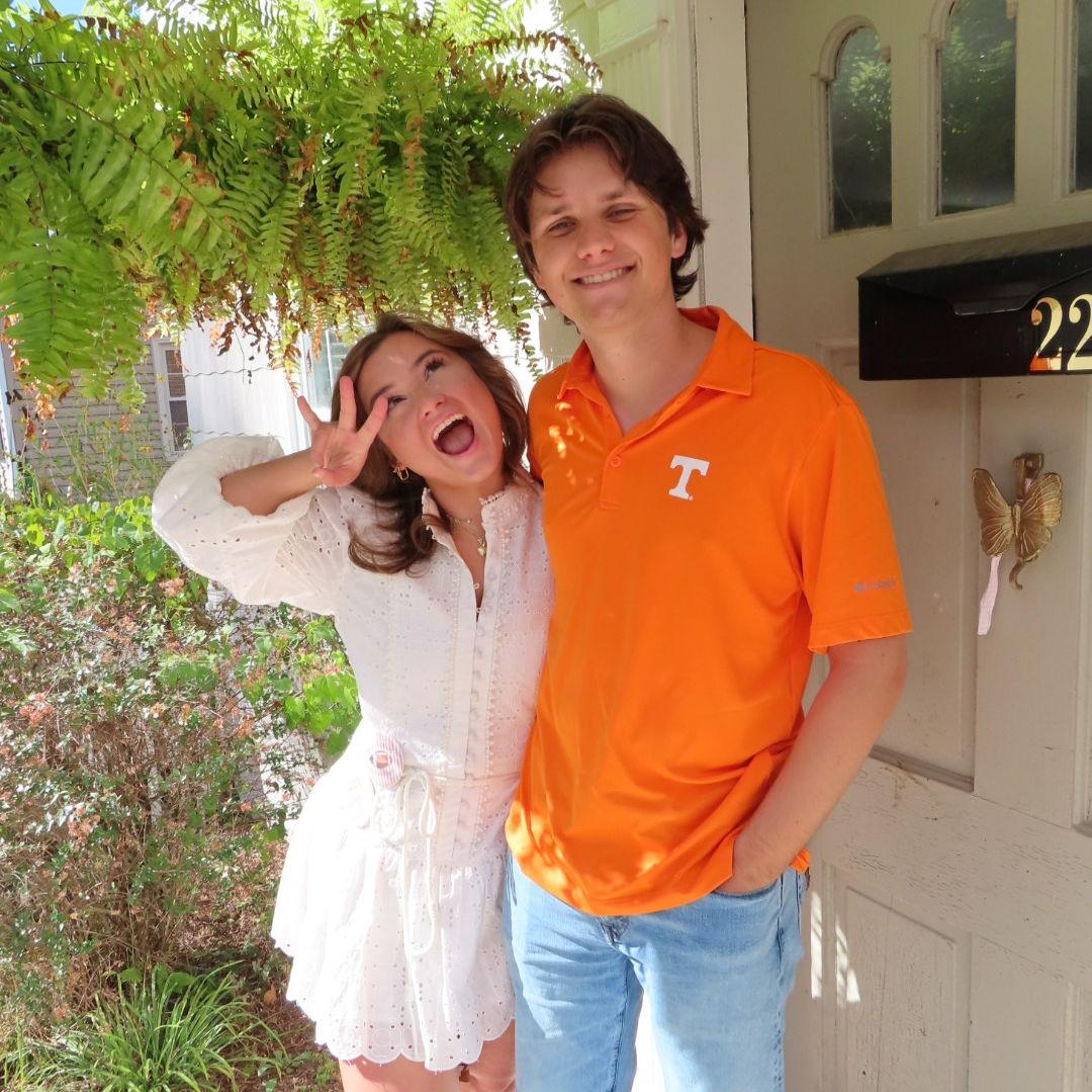 One of our first conversations was about the UT volunteers, getting to go to games together this fall was the MOST FUN!