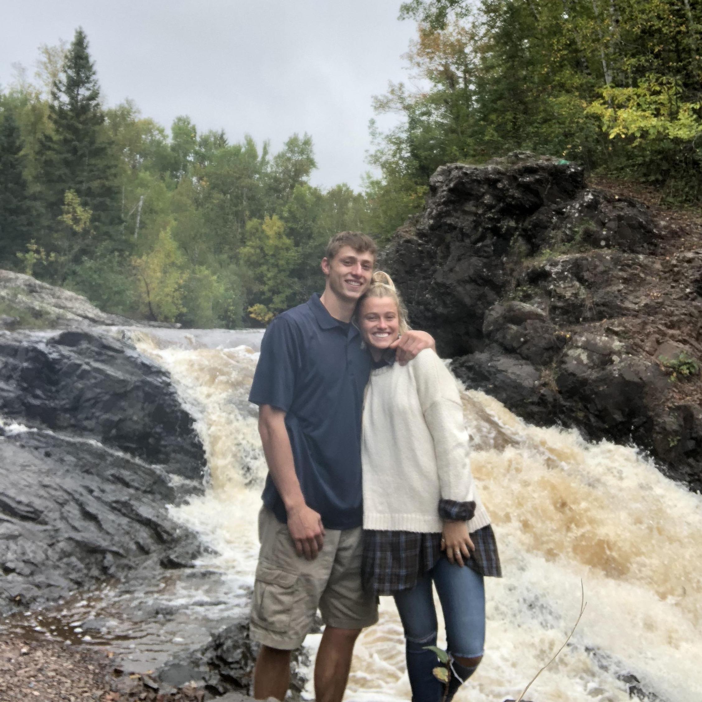 We both went to school in the Twin Ports area. We would go on many hikes together! Cayla freshman in college, Henry junior in college.
