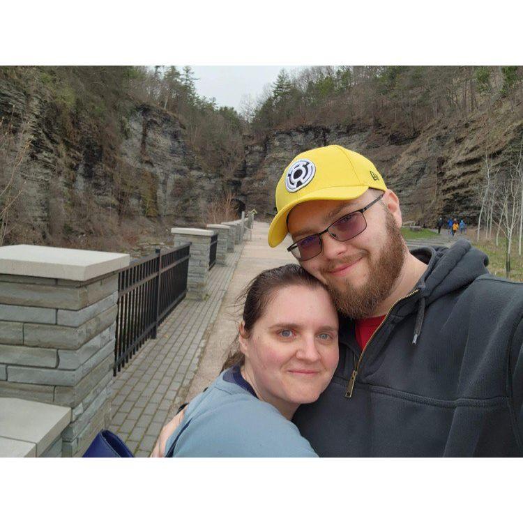 For Heather's "spring break," Matt and Heather took a trip to Watkins Glen State Park in New York.