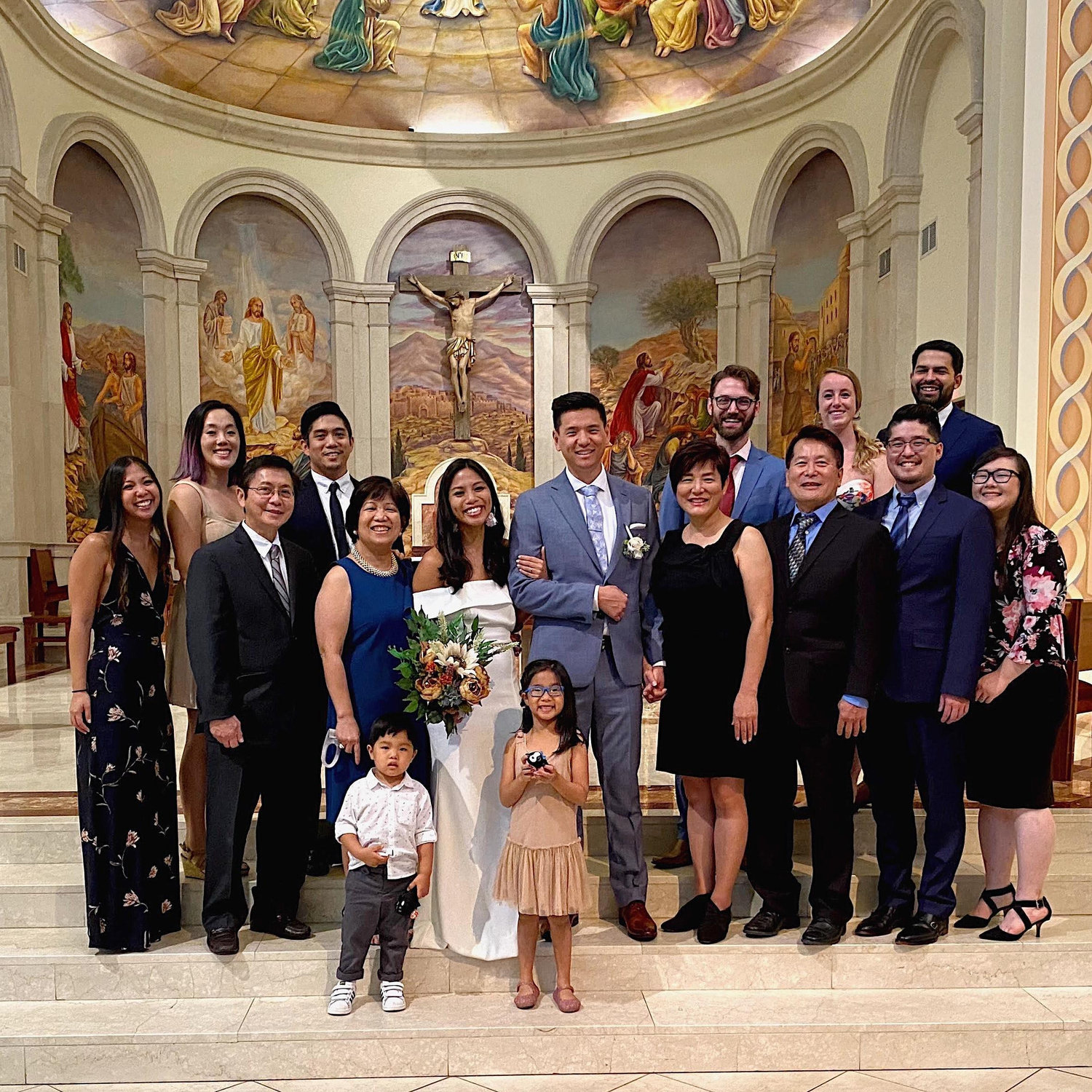 Kept it super small to immediate family & bridal party who could make it.
