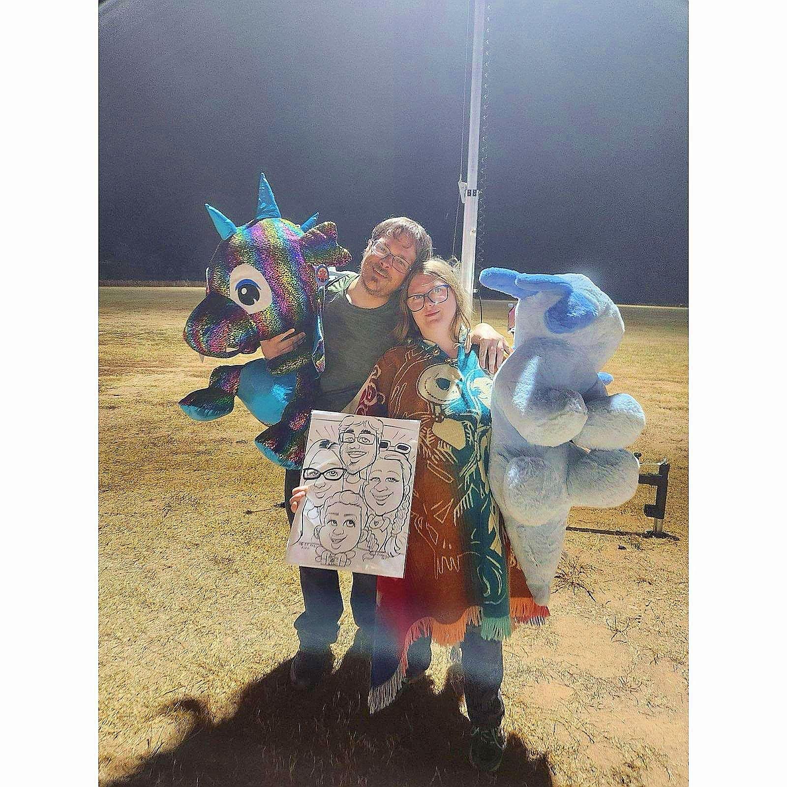 The spoils from our day at the fair!