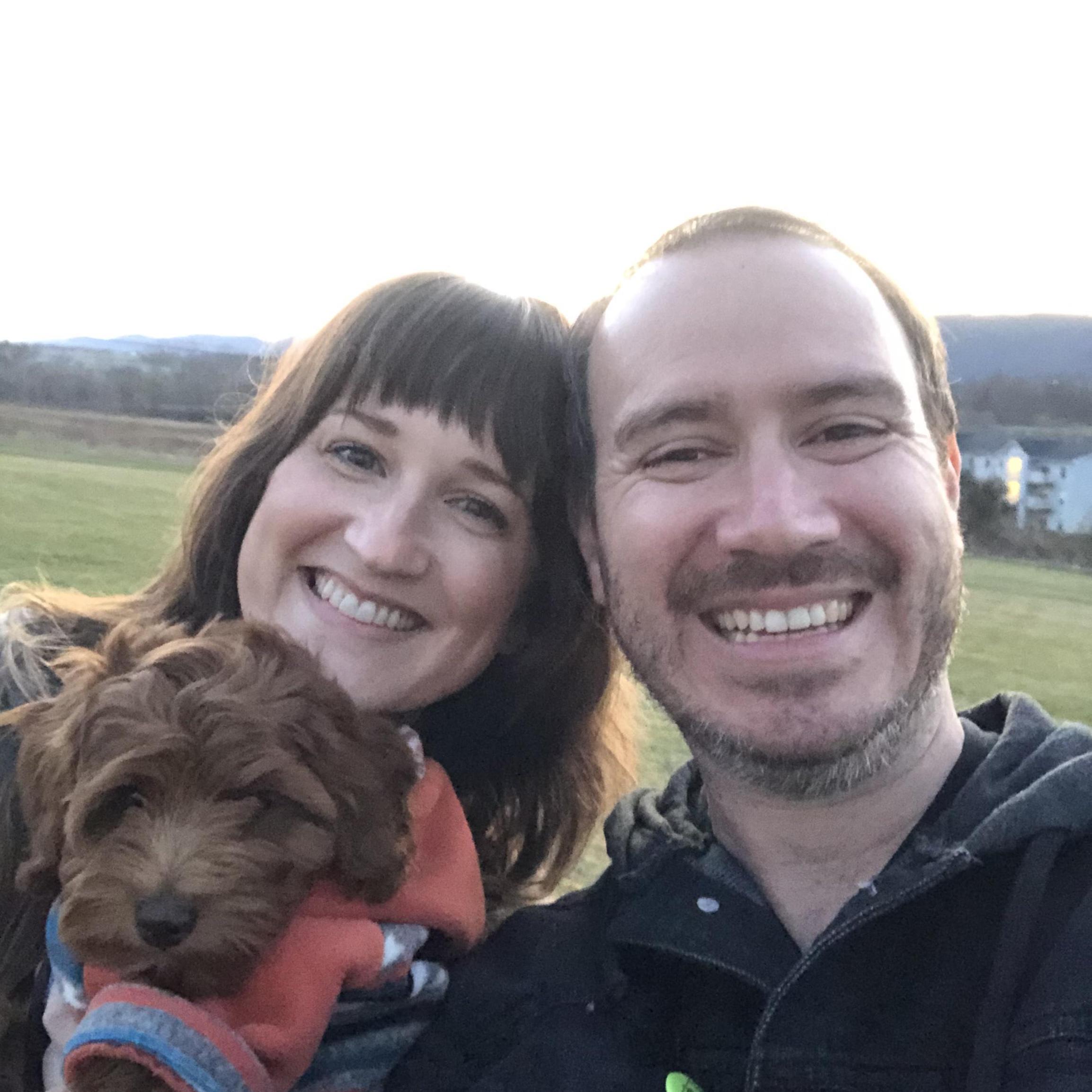 First family neighborhood walk