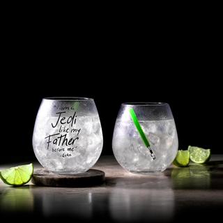 Star Wars™ Luke Skywalker™ Lightsaber Stemless Drinking Glass, Set of 2