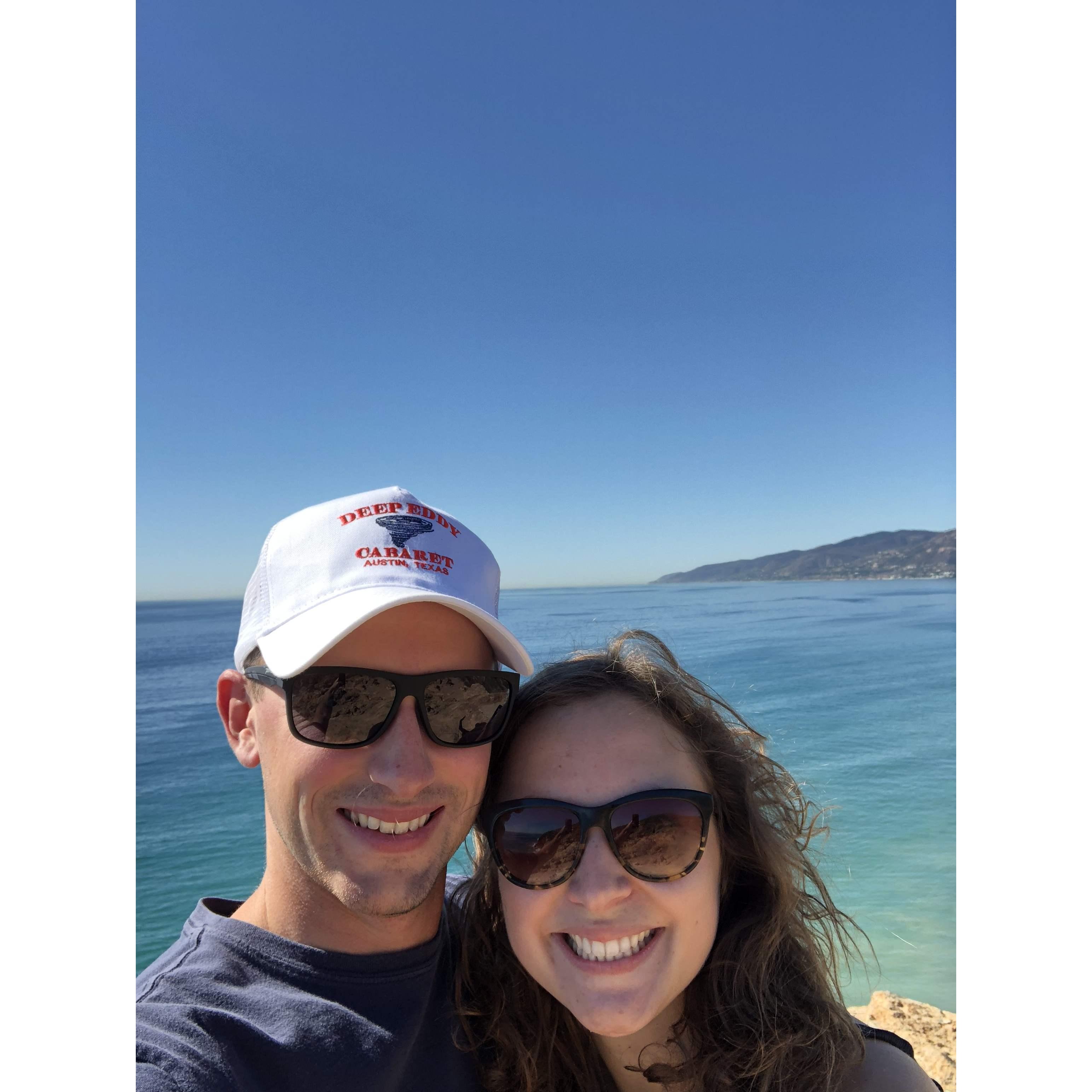 First photo together at Point Dume, Malibu