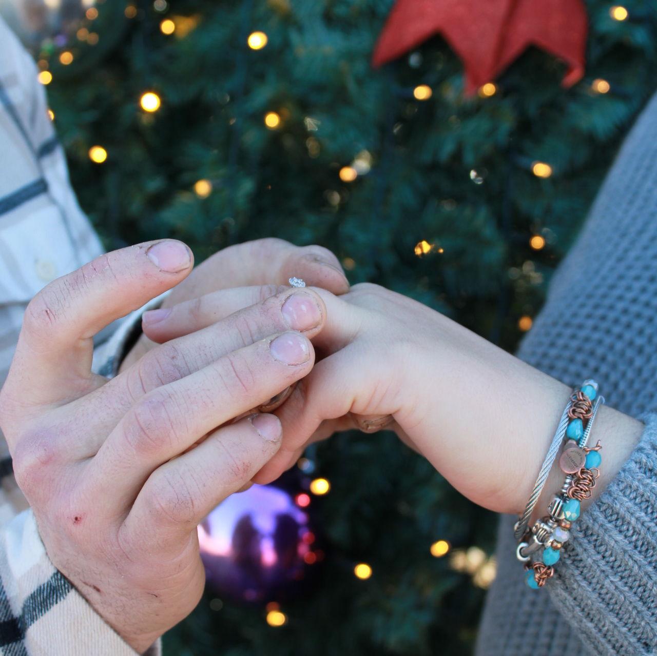 Impromptu Christmas Engagement Photos- 2025