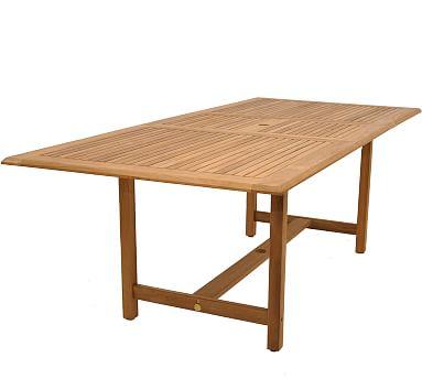 Nassau 67" Teak Extending Rectangular Table