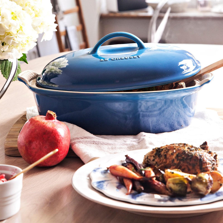 Le Creuset, Heritage Covered Oval Casserole Dish | Zola