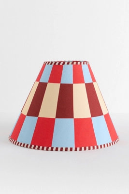 Damson Madder Geometric Printed Empire Lampshade