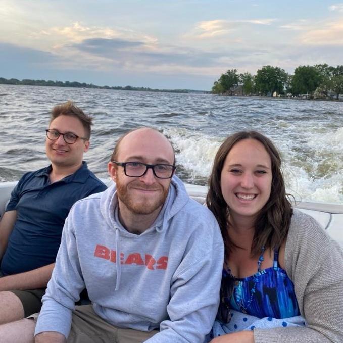May 2022 - Memorial Day boat ride with Tori's cousin Will, our officiant!