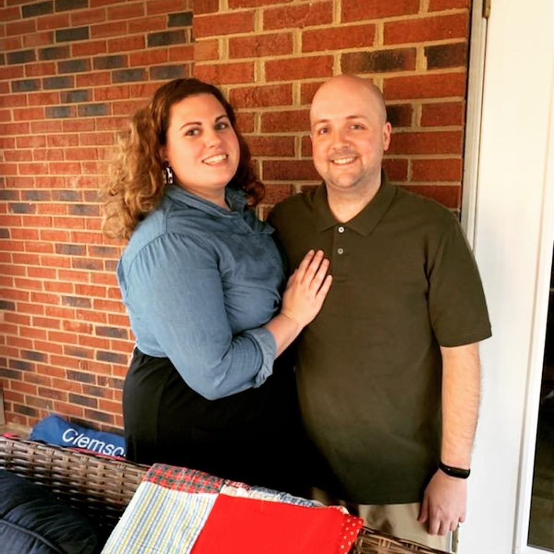 Our first Christmas together in Greenville