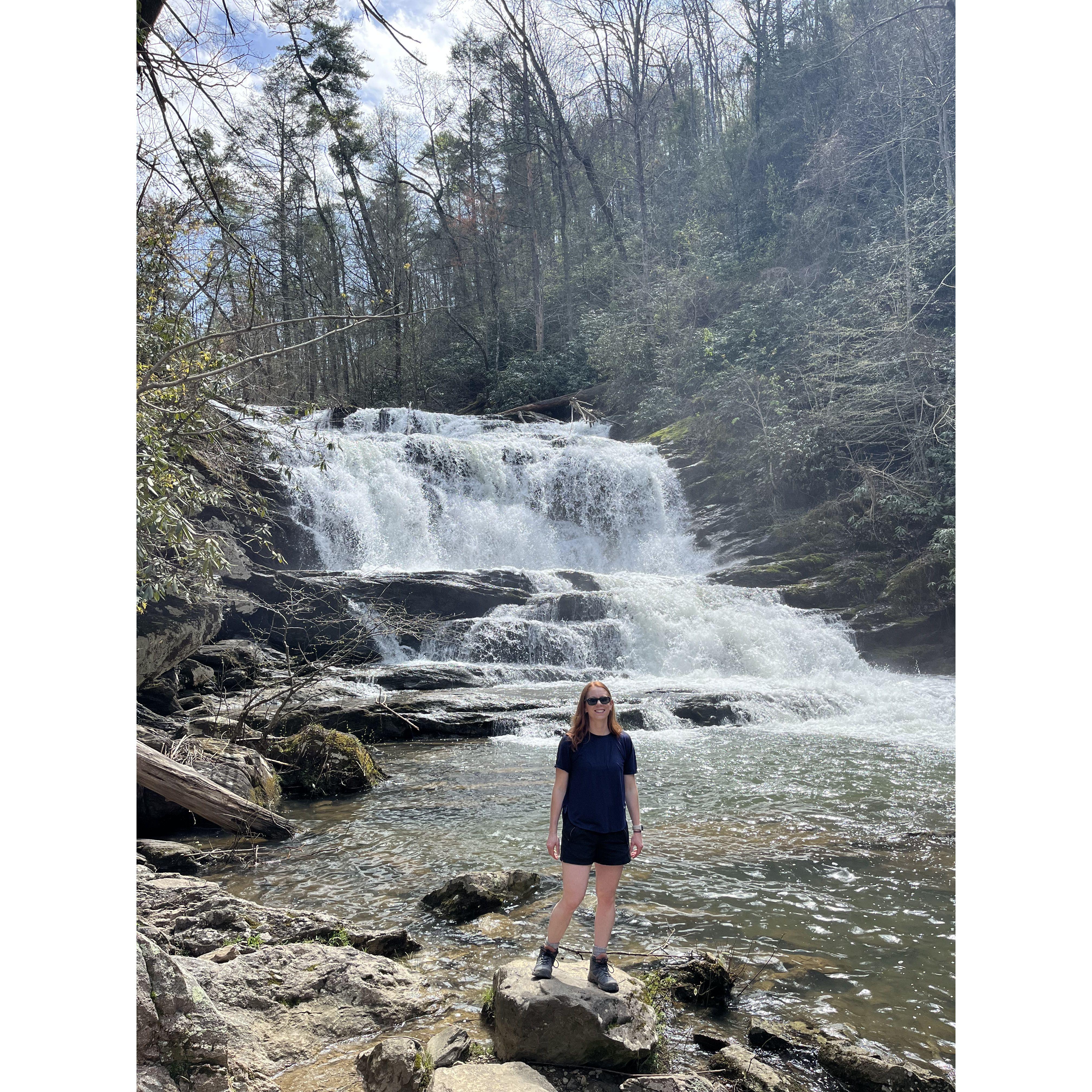 Chased some more waterfalls together in Tellico Plains, TN on March 26, 2023