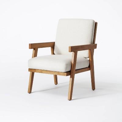 Grantsville Wood Frame Accent Chair with Grid Back - Threshold™ designed with Studio McGee
