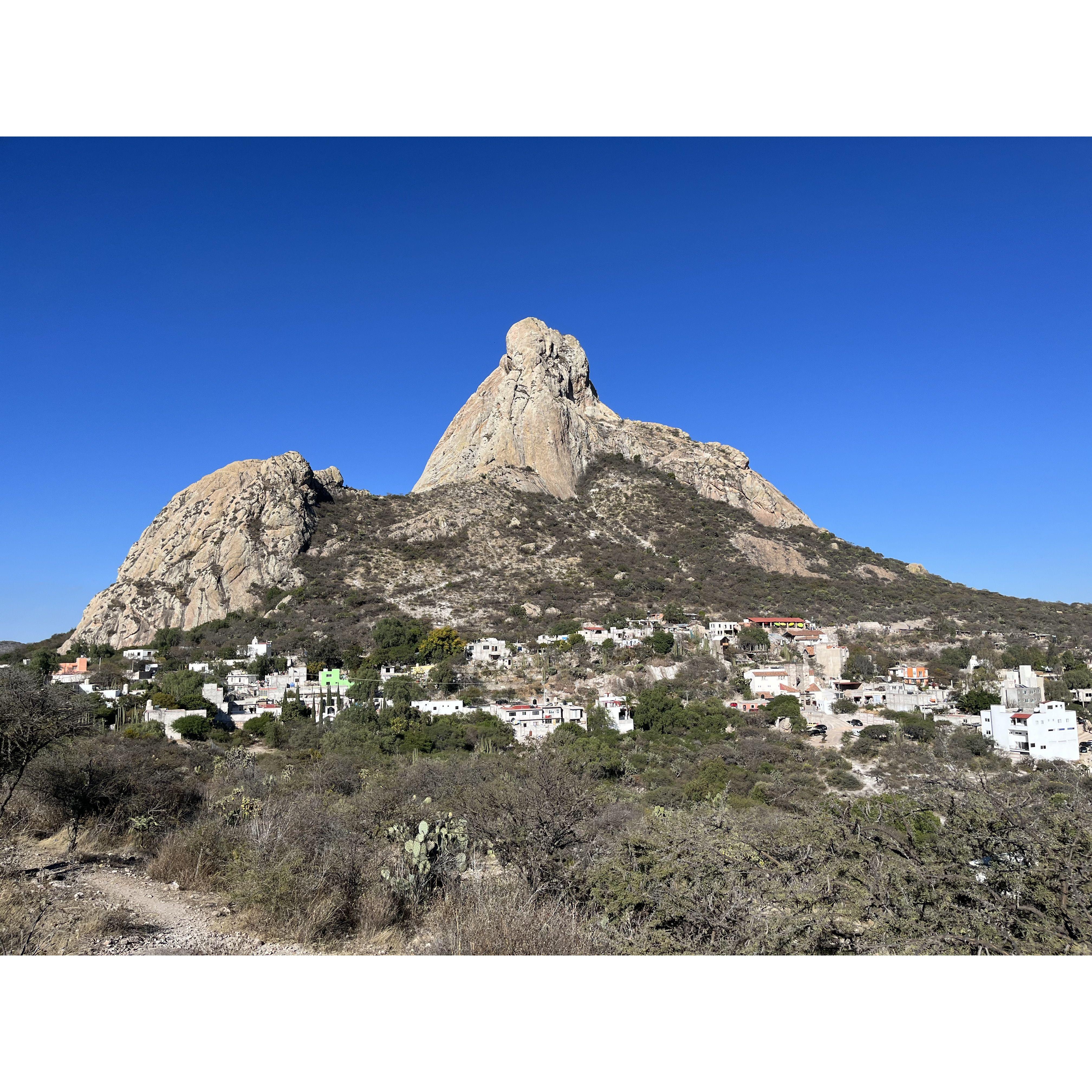 Pena del Bernal a small ttown outside of Santiago de Queretaro 