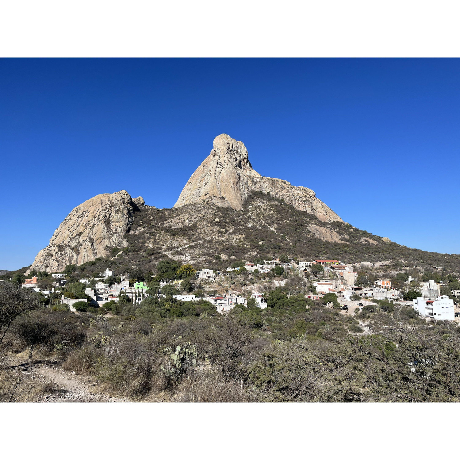 Pena del Bernal a small ttown outside of Santiago de Queretaro 