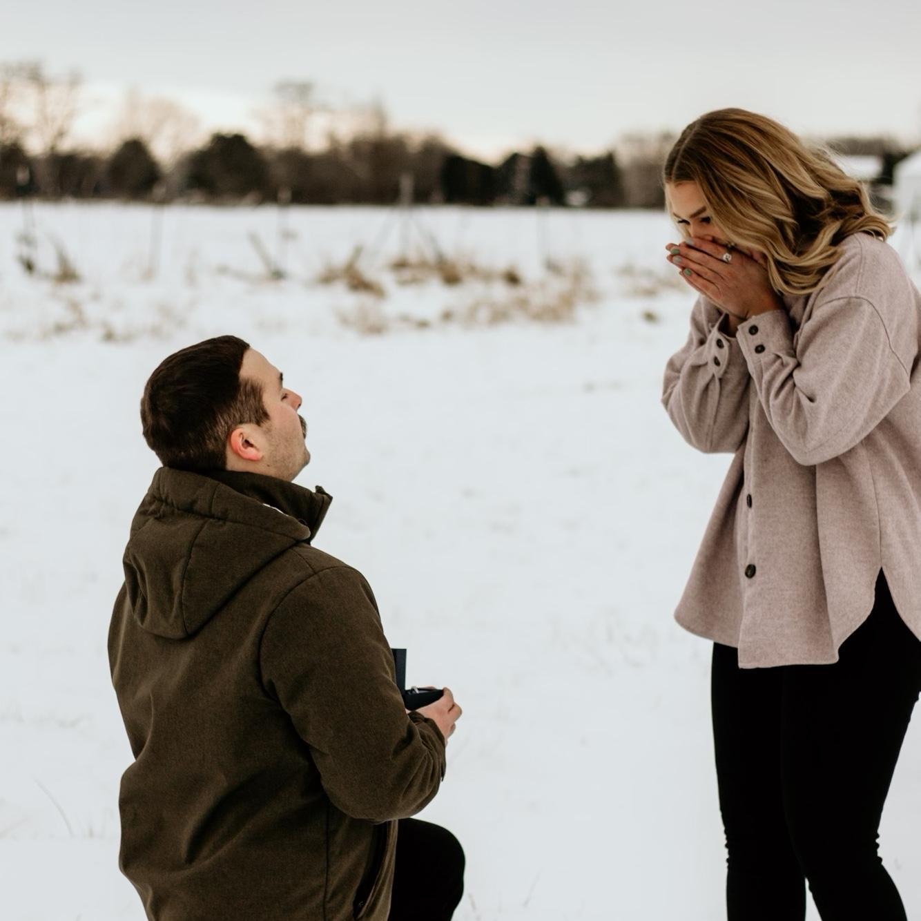 The moment we got engaged!