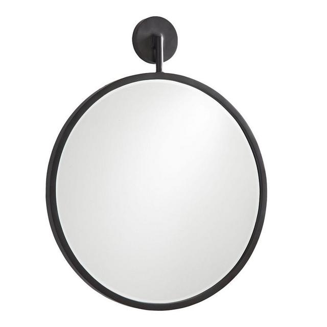 Eastwood Round Mirror, Bronze, 30"