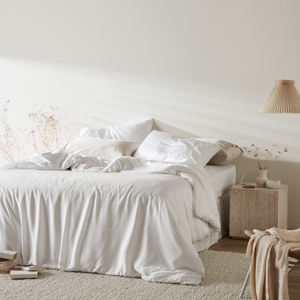 Ettitude's Bamboo Lyocell Duvet Cover (size: King; color: Sand)