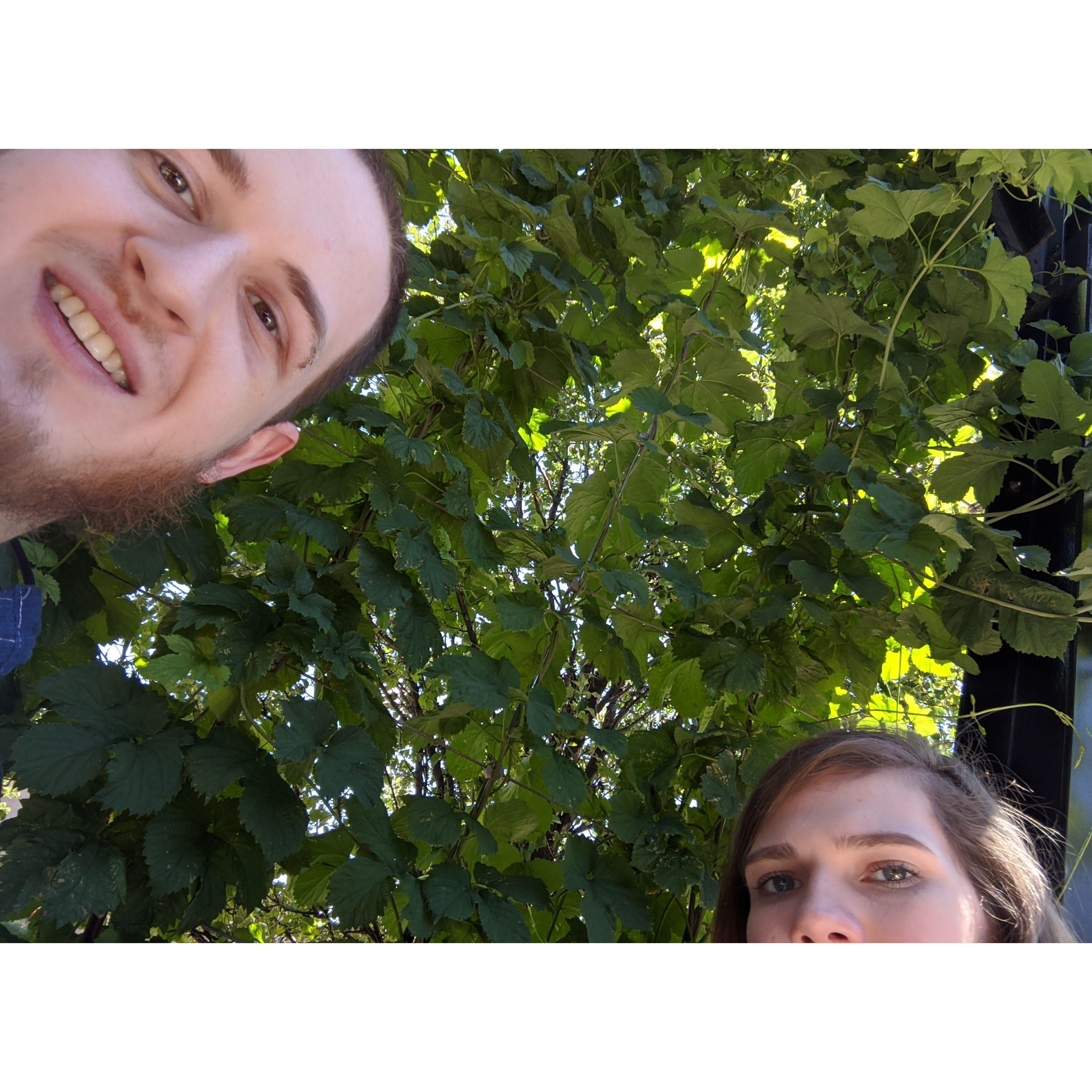 This picture was an accident, but it makes us laugh and is one of our favorite pictures together
