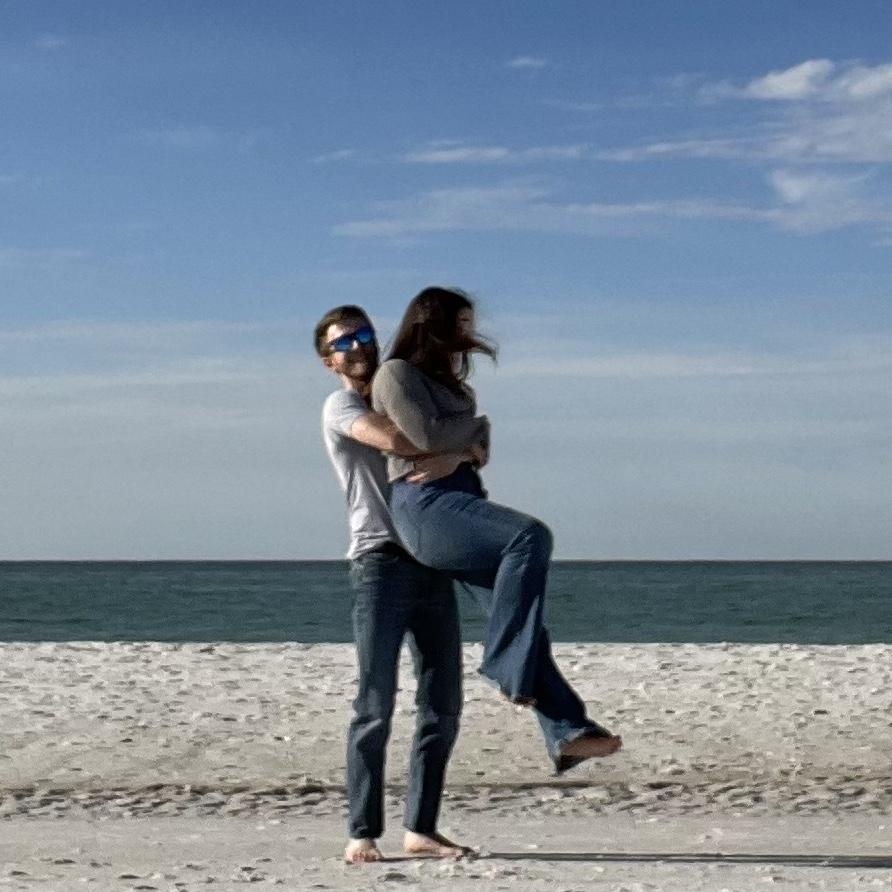 This photo was taken the first time Katelyn flew to Pensacola to meet Dane's family.