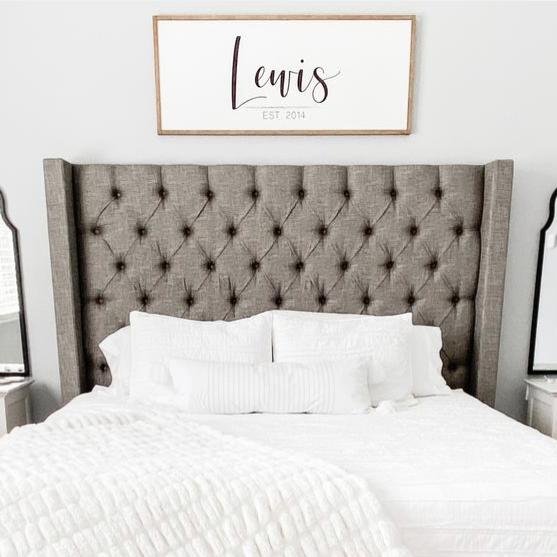 Last Name Sign | Family Name Sign | Wood Family Sign | Personalized Wedding Gift | Established sign | Wood Framed Sign | Farmhouse Sign