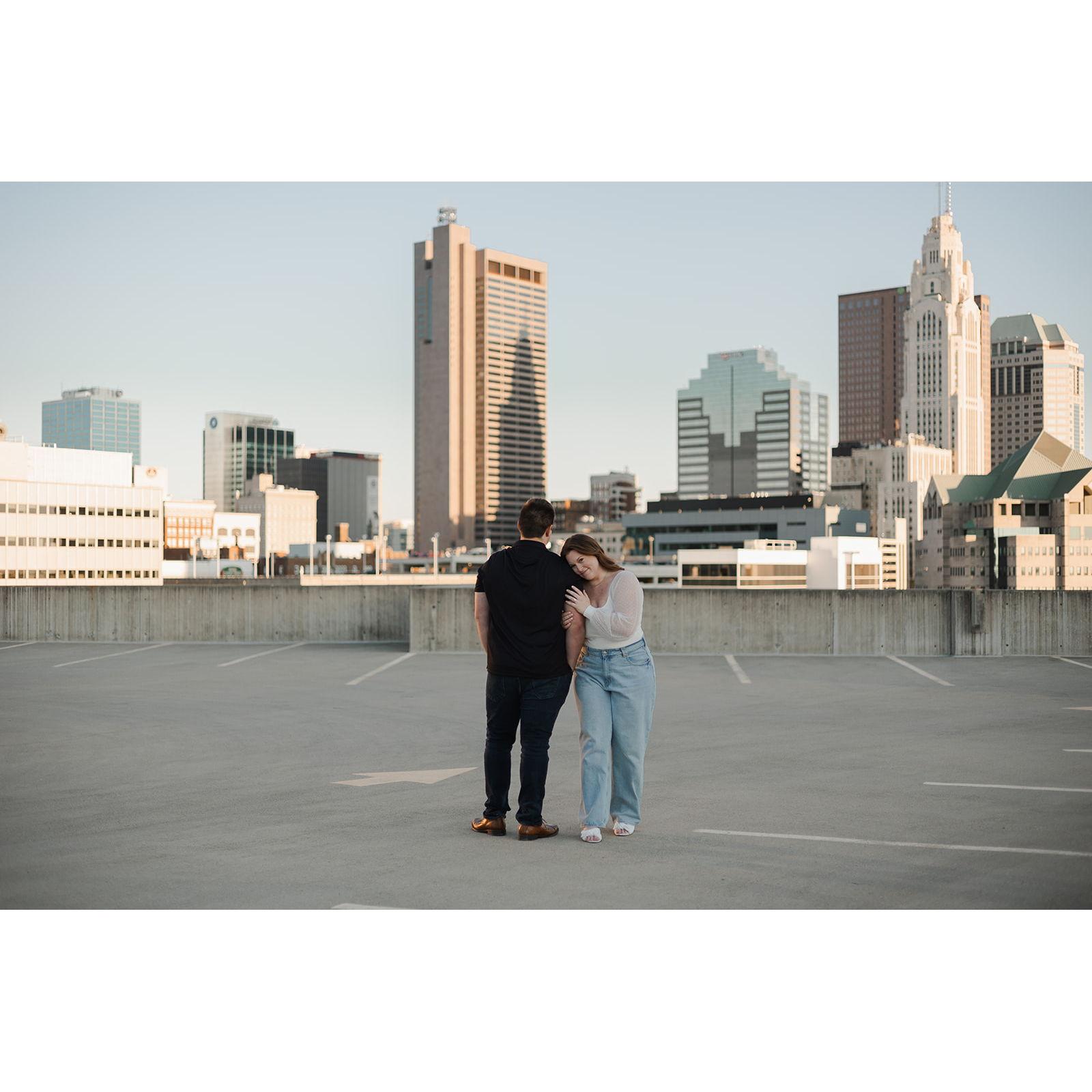 The engagement photos were taken by Hey Babe Creative, who did an AMAZING job capturing the couple.